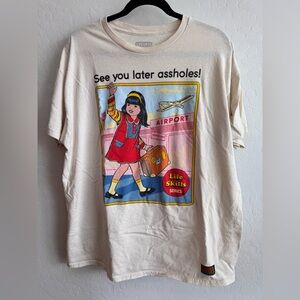 Steven Rhodes Graphic Tee - Cream-XL